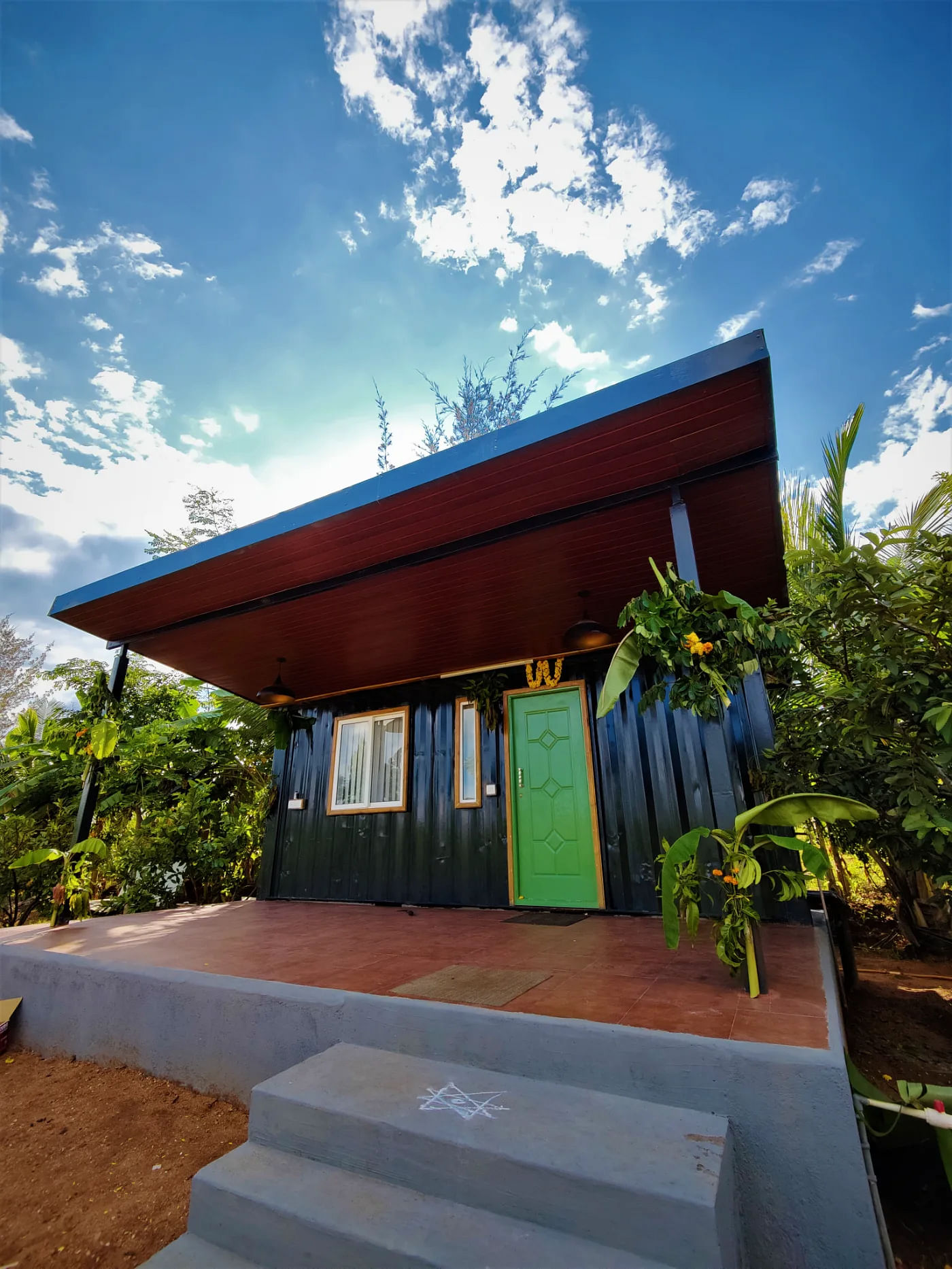 Container homes at a Guava Plantation