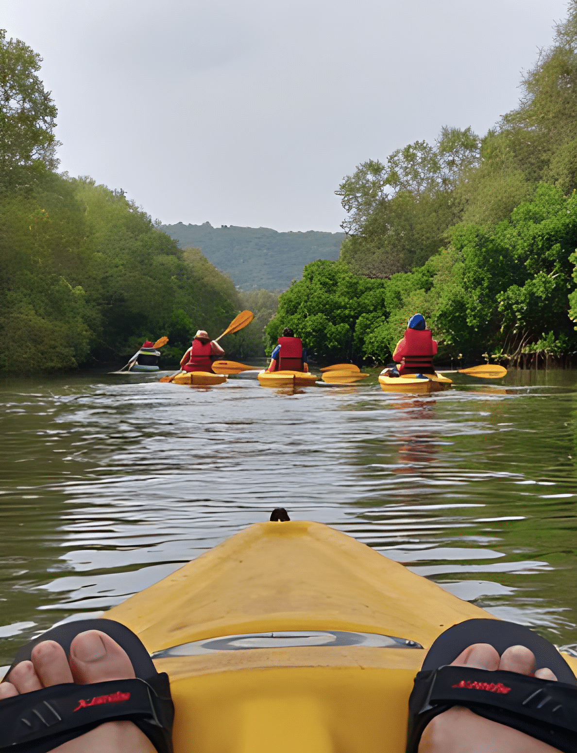 Kayaking at Spike's River in Goa