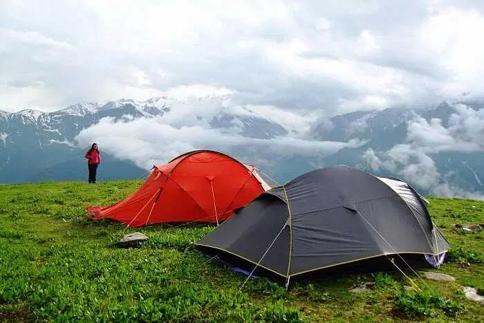 Camp in the Mountains of Kullu, Himachal Pradesh
