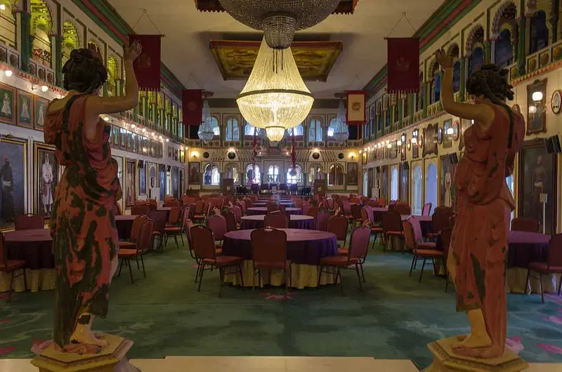 Explore the Crystal Gallery at Fateh Prakash Palace